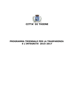Programma trasparenza Thiene 2015_2017