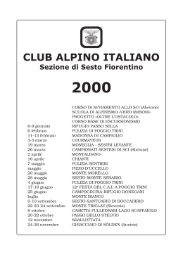 Programma 2000 - CAI Sezione Sesto Fiorentino