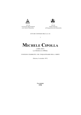 Michele Cipolla - Matematica e Informatica