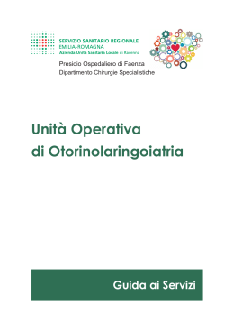 Unità Operativa di Otorinolaringoiatria - AUSL Romagna