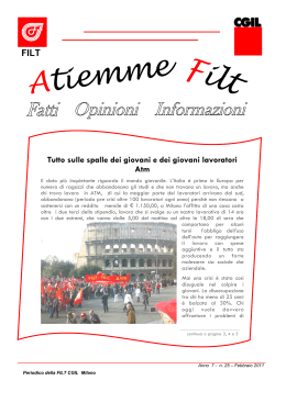 Atiemme Filt - FILT CGIL Lombardia