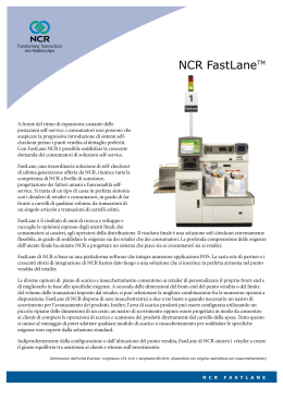 NCR FastLaneTM - Cassa Automatica Selfticket