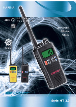 Brochure radio portatili marine Atex HT-883/983