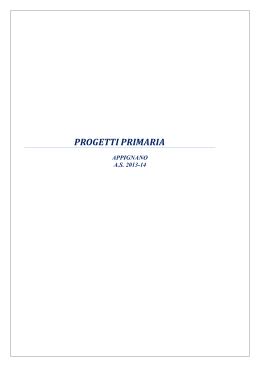 progetti primaria - Istituto Comprensivo Luca della Robbia