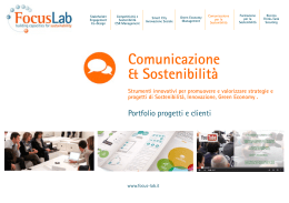 Brochure Comunicazione per la Sostenibilità FL