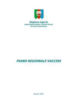 Piano Regionale Vaccini 2005