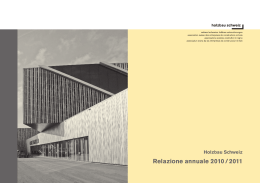 Rapporti annuali 2010/2011