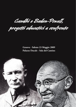 Gandhi e Baden-Powell, progetti educativi a