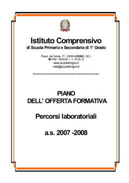 Progetti 2007-08