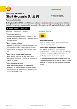 Page 1 Technical Data Sheet Previous Name: Shell Hydraulic Oil