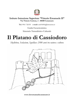Il Platano di Cassiodoro - Istituto d`Istruzione Superiore Vittorio