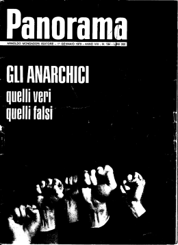 Panorama 1 gennaio 1970 - 12 dicembre 1969 Piazza Fontana