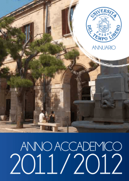 Annuario 2011 12 - UTL - Università del tempo libero "S.Francesco