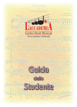 Libretto guida 2013 - Accademia Centro Studi Musicali
