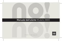 Manuale dell`utente Modello 8800
