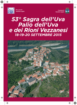 Libretto festa dell`uva 2015 - Associazione Turistica Pro Loco