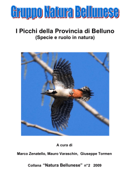 Libretto picchi - Gruppo Natura Bellunese