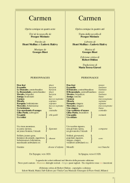 Page 1 5 Carmen Opéra-comique en quatre actes Tiré de la