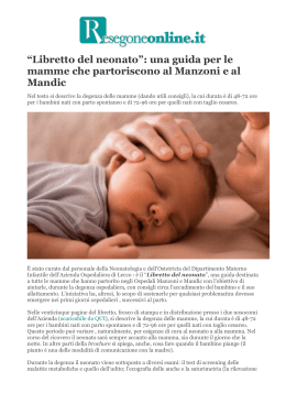 “Libretto del neonato”: una guida per le mamme