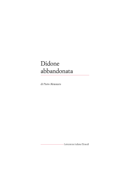 Didone abbandonata - Biblioteca della Letteratura Italiana