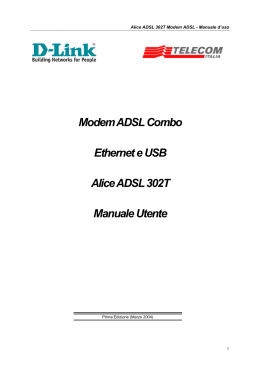 Modem D-Link Alice ADSL 302T