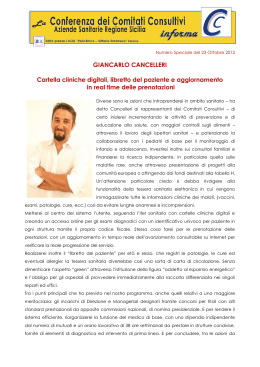 GIANCARLO CANCELLERI Cartella cliniche digitali, libretto del