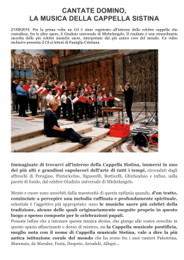 Leggi tutto... - Cappella Musicale Pontificia