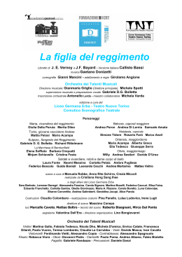La figlia del reggimento - Fondazione Teatro Nuovo Torino