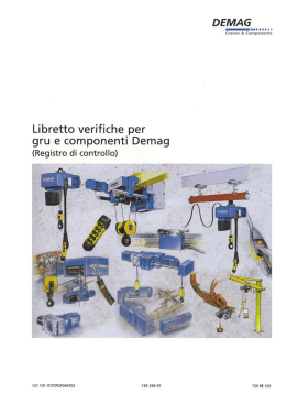 Libretto verifiche Gru - Demag Cranes & Components Srl