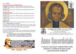 libretto concorso Anno Sacerdotale da stampare a Cava