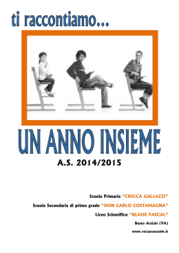 libretto per festa 2015 - Scuola Primaria Chicca Gallazzi