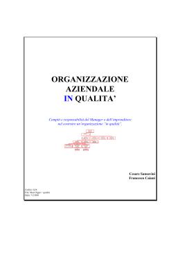 Manuale Organizzazione Aziendale