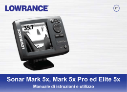Scarica Manuale Italiano Lowrance Mark5x, Mark5x