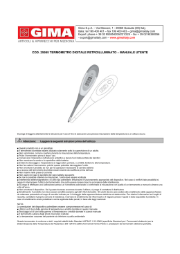cod. 25565 termometro digitale retroilluminato – manuale utente