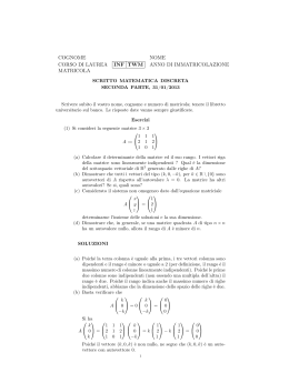 soluzioni scritto del 30/01/2013 - Dipartimento di Matematica e