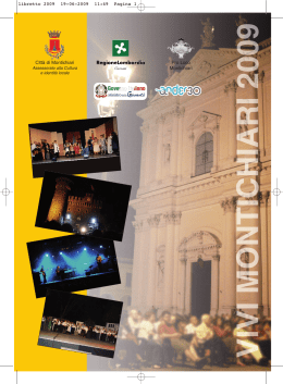 libretto 2009 - Comune di Montichiari