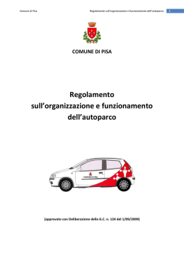 Autoparco - Comune di Pisa