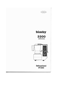 Manuale Bimby 3300