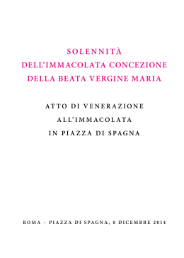Libretto Immacolata 2014