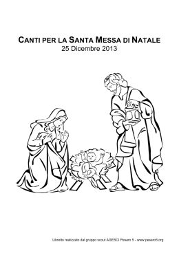 Canti natale 2013 - libretto
