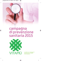 LIBRETTO vitapiu campagna screening 2015