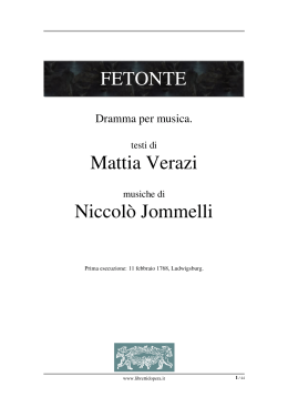 FETONTE Mattia Verazi Niccolò Jommelli