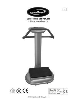 Well-Net VibroCell - Manuale d`uso