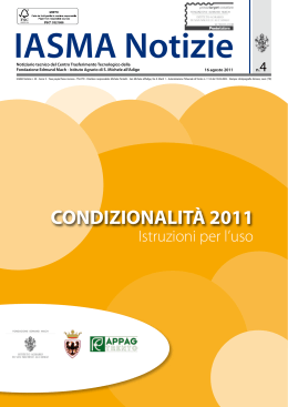 condizionalità 2011 - Fondazione Edmund Mach di San Michele all