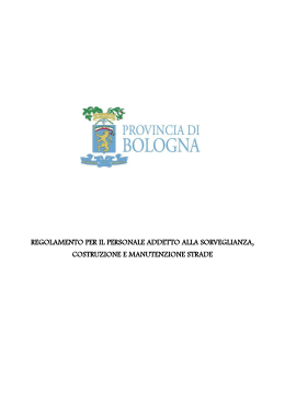 testo del regolamento - Città metropolitana di Bologna