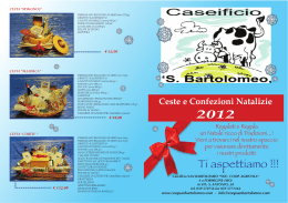 impaginato natale 2012.indd - Caseificio "San Bartolomeo"