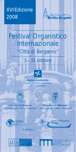 XVI Festival Organistico Internazionale