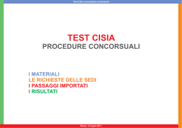 Presentazione test CISIA 2011