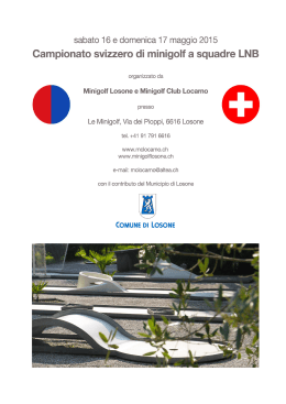 Libretto in PDF - Minigolf Club Locarno