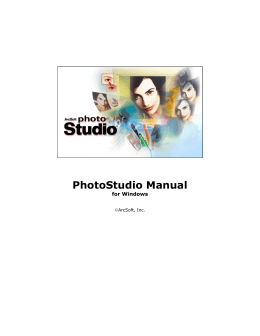 Manuale di PhotoStudio